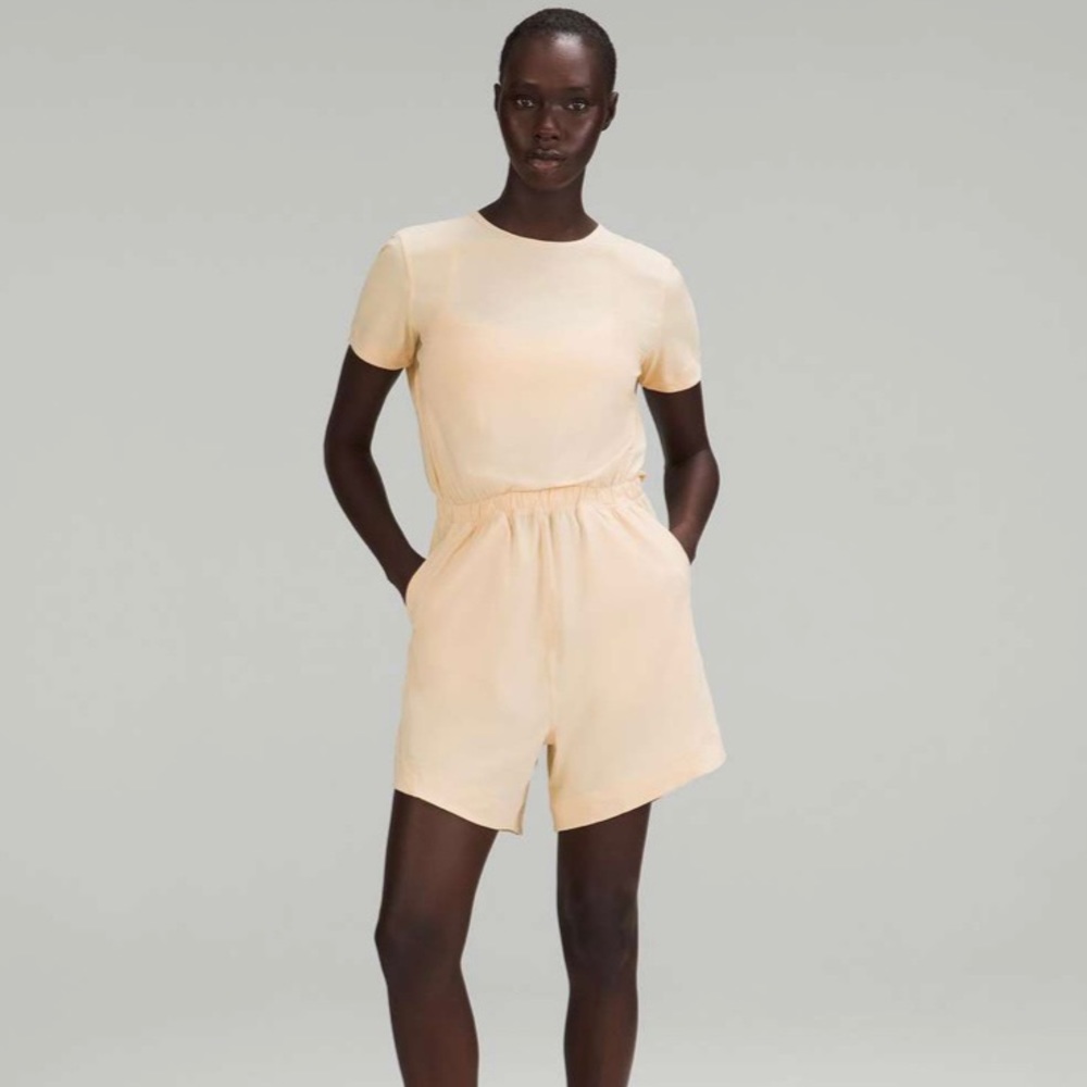 Lululemon Lightweight High-Neck Romper Champagne Size 10